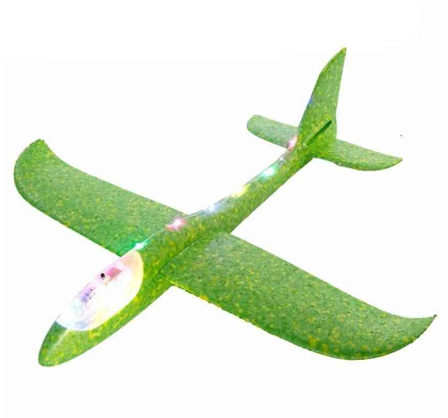 Grande bonne qualité 48 cm led lancement à la main jetant avion planeur-avion inertiel mousse epp jouet enfants