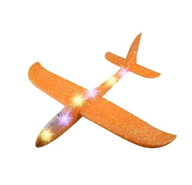 Grande di buona qualità 48 cm lancio a mano a led lancio di aliante per aeroplani- aeromobili in schiuma inerziale epp giocattolo per bambini