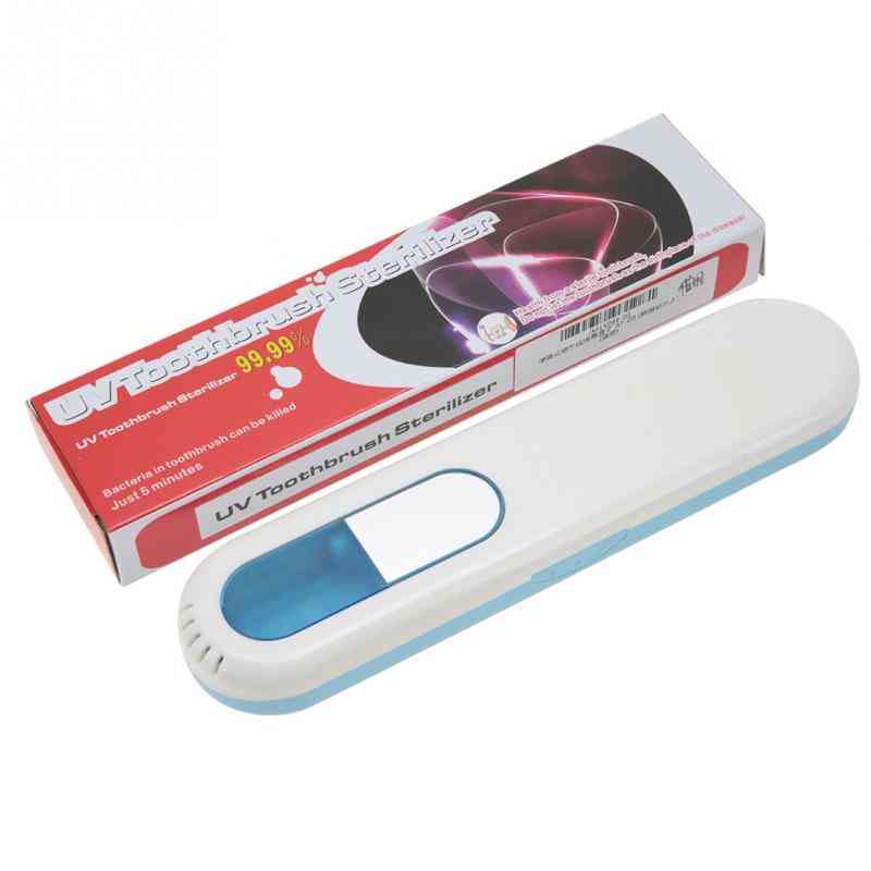 Draagbare antibacteriële tandenborstelsterilisatiedoos - tandenborstel schone desinfectie mondhygiëne op batterijen