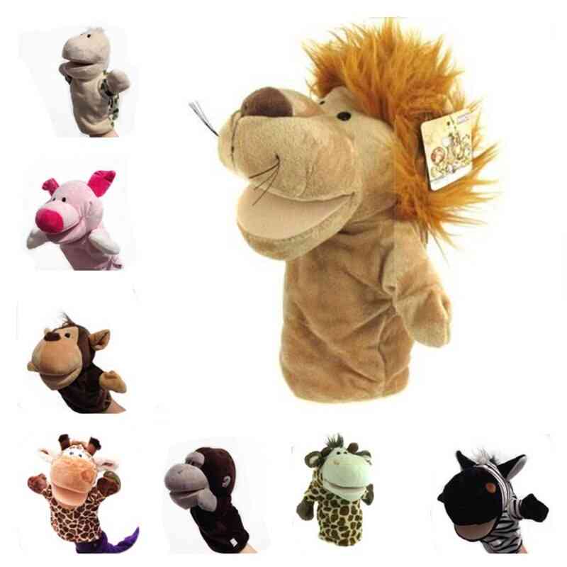Baby Animal Plush Hand Puppet- Lion, Pig And Elephant  Doll Toy For