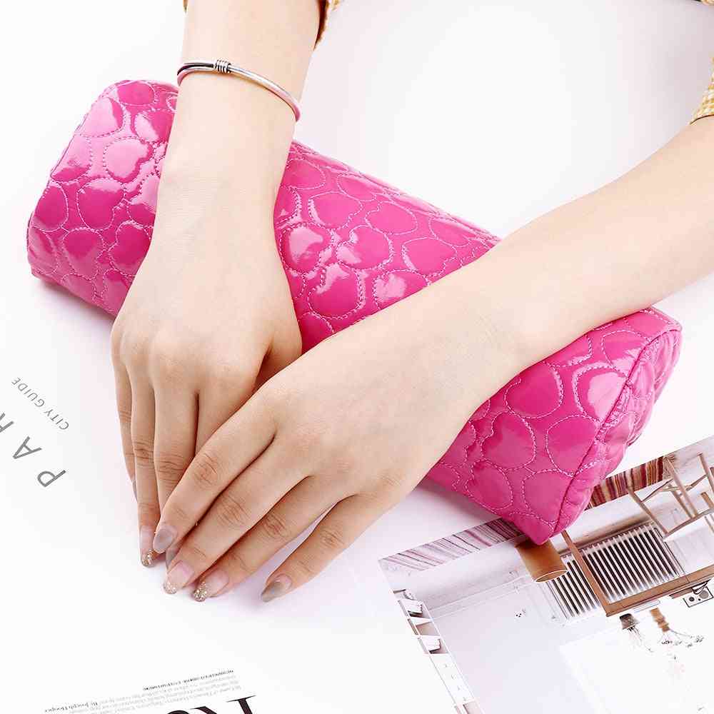Professional Soft Pu Leather Hand Cushion Holder, Sponge, Arm Rest For Manicure