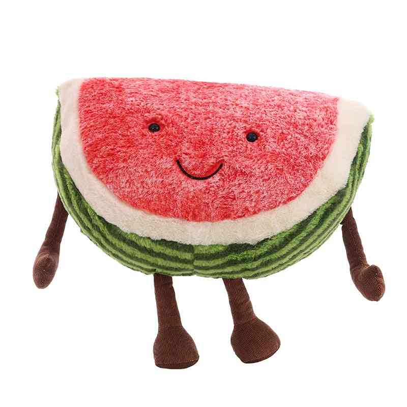 Cute Watermelon Plush - Doll Stuffed Plant , Fruits Pillow Soft Toy For