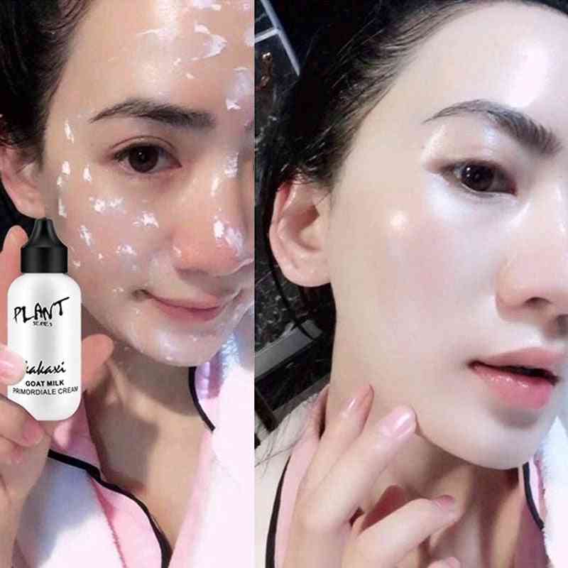 Professional Lazy Face Foundation Cream, Milk Revitalizing Full Coverage Waterproof Makeup Base