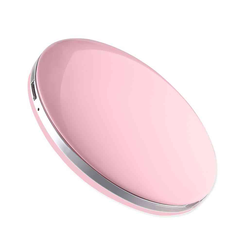 Led Light Mini Makeup Mirror - Compact Pocket Face Lip, Travel Portable Lighting Mirror, 3x Magnifying Foldable