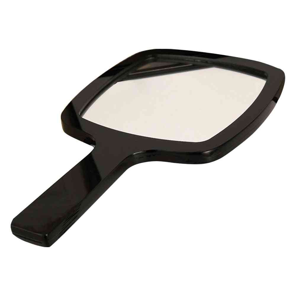 Specchio portatile in acrilico - specchio per il trucco a tutto tondo, tenuto in mano cosmetico, specchio con lente d'ingrandimento per comò da donna