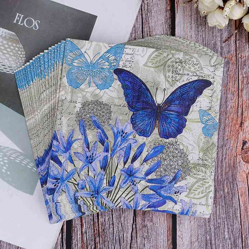 Butterfly Printed Tissue Paper For Wedding, Birthday Parties