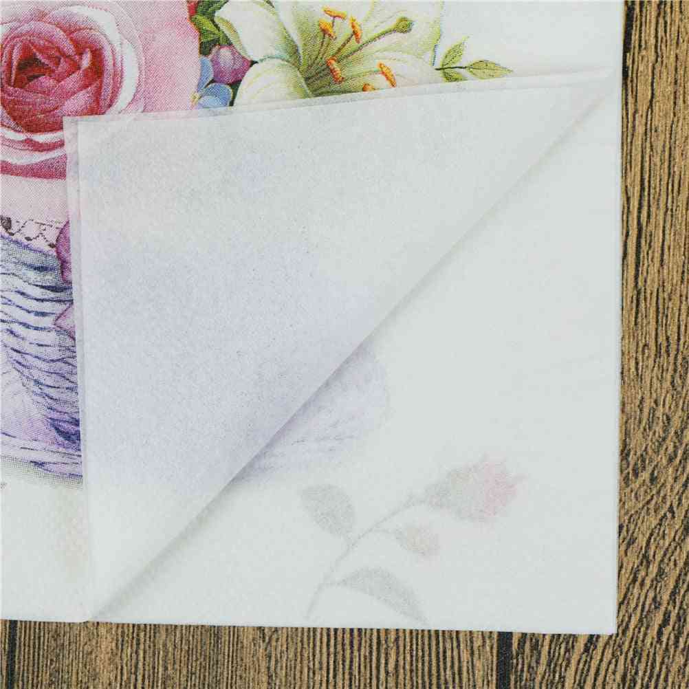 מפיות נייר בנושא פרחים פרחוניים - לקישוט, חגיגי, מסיבה -