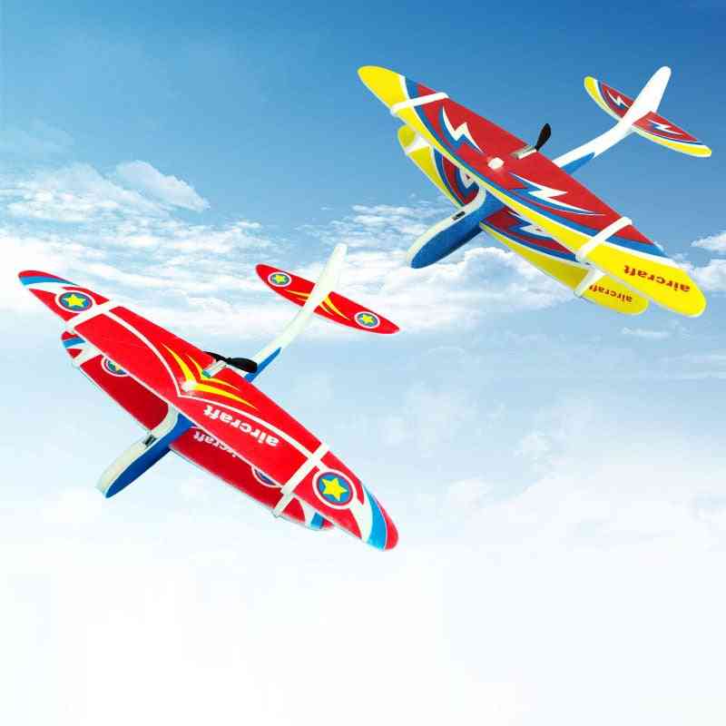 Lanzamiento manual de avión eléctrico: modelo de avión planeador lanzador al aire libre, juguete educativo para niños