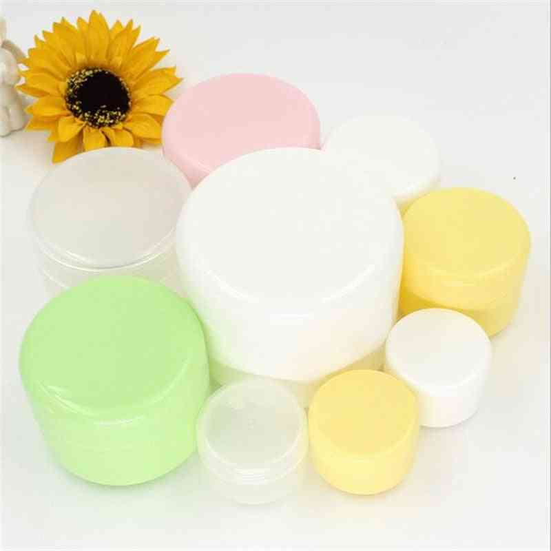 Refillable Plastic Empty Makeup Jar Pot Container For Cream, Lotion, Cosmetic