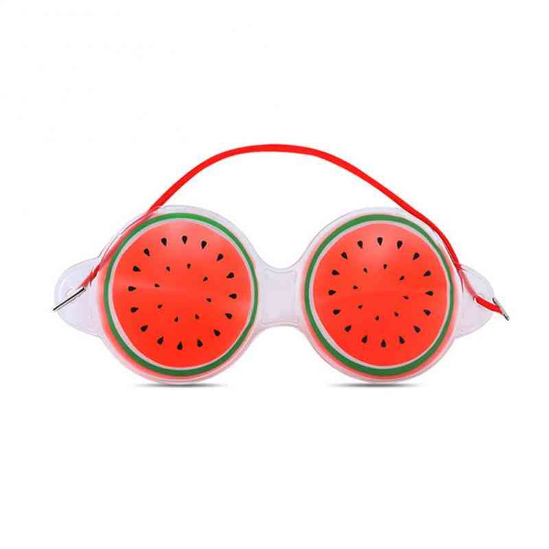 Fruchteis komprimieren Augenmaske, lindern Müdigkeit, schwarze Augentaschen, niedliche Neuheit charmante Augenmaske, Frauen Beauty-Tool