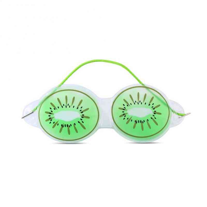 Frugtis komprimerer øjenmaske, lindrer træthed, sorte øjenposer, sød nyhed charmerende øjenmaske, kvinder skønhedsværktøj - vandmelon