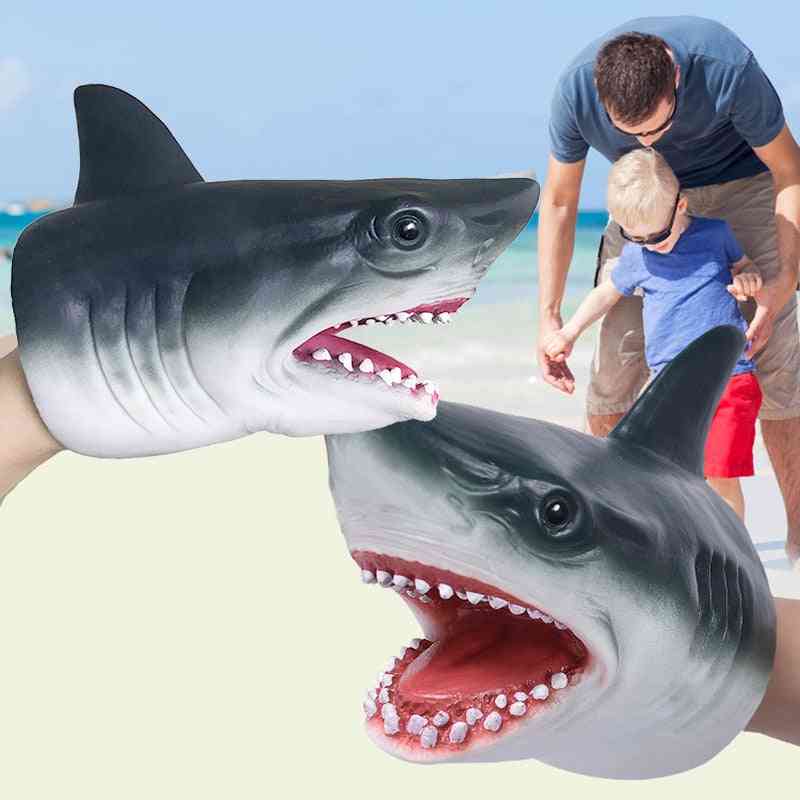 Conception de tête de requin - gants de marionnettes à main - enfants