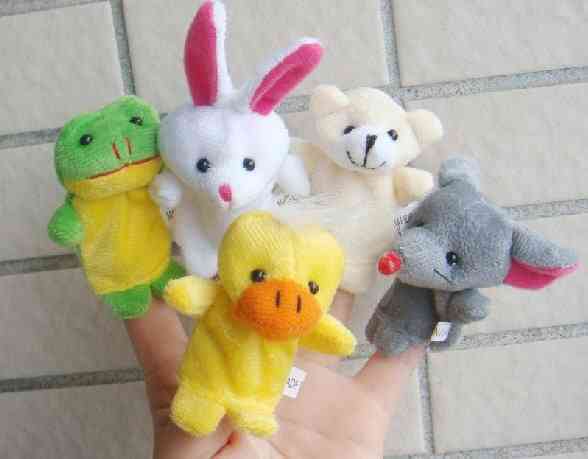 плюшени играчки за кукли за животни с пръсти за подарък за дете