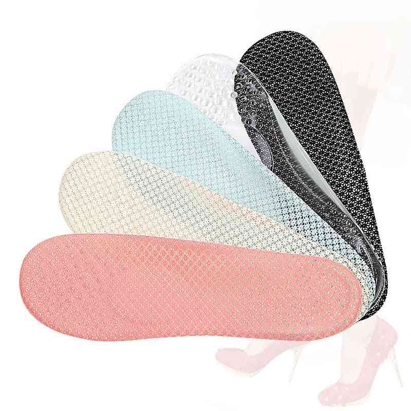 Osynliga högklackade skor - insatser inläggssulor padmassage, dämpande halvkudde för kvinnor - a01748-grå