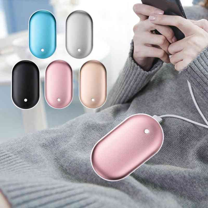 Cute Usb Rechargeable Led Electric Hand Warmer Heater Travel Handy Long Life Mini Pocket