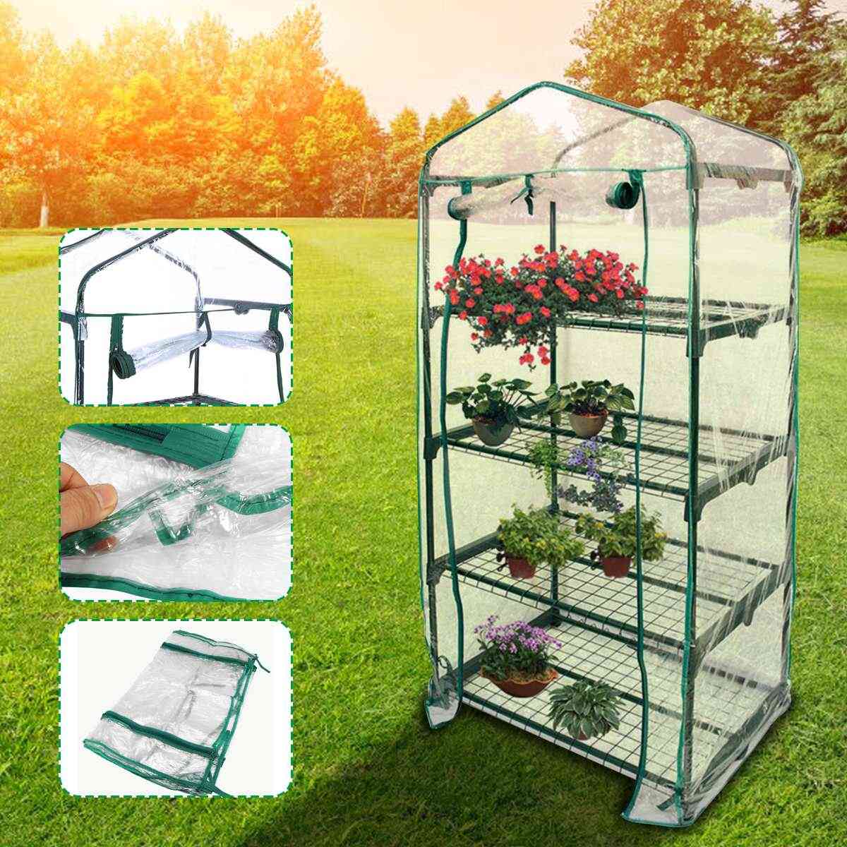 Anti-uv Four Floors Plant Mini Garden Waterproof Greenhouse Cover