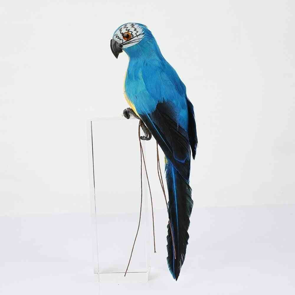 Kreatív, kézzel készített papagáj szimulációs gyep figura - madár kerti madár kellék dekoráció miniatűr