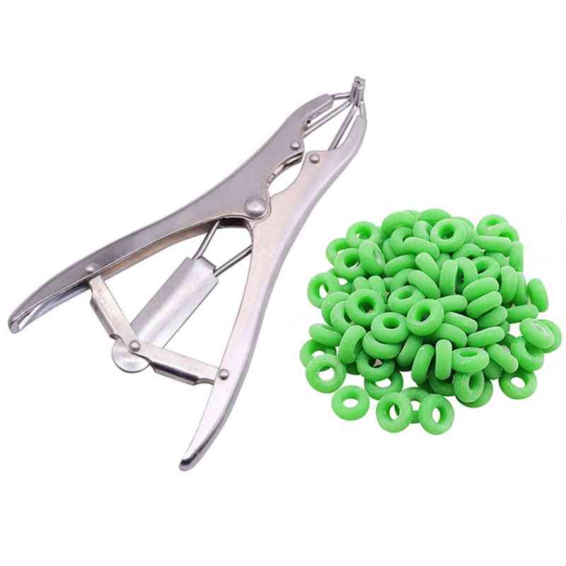 Tail Pigs And Sheep Castration Pliers Removal - Rubber Ring Castration Device Veterinary Equipment