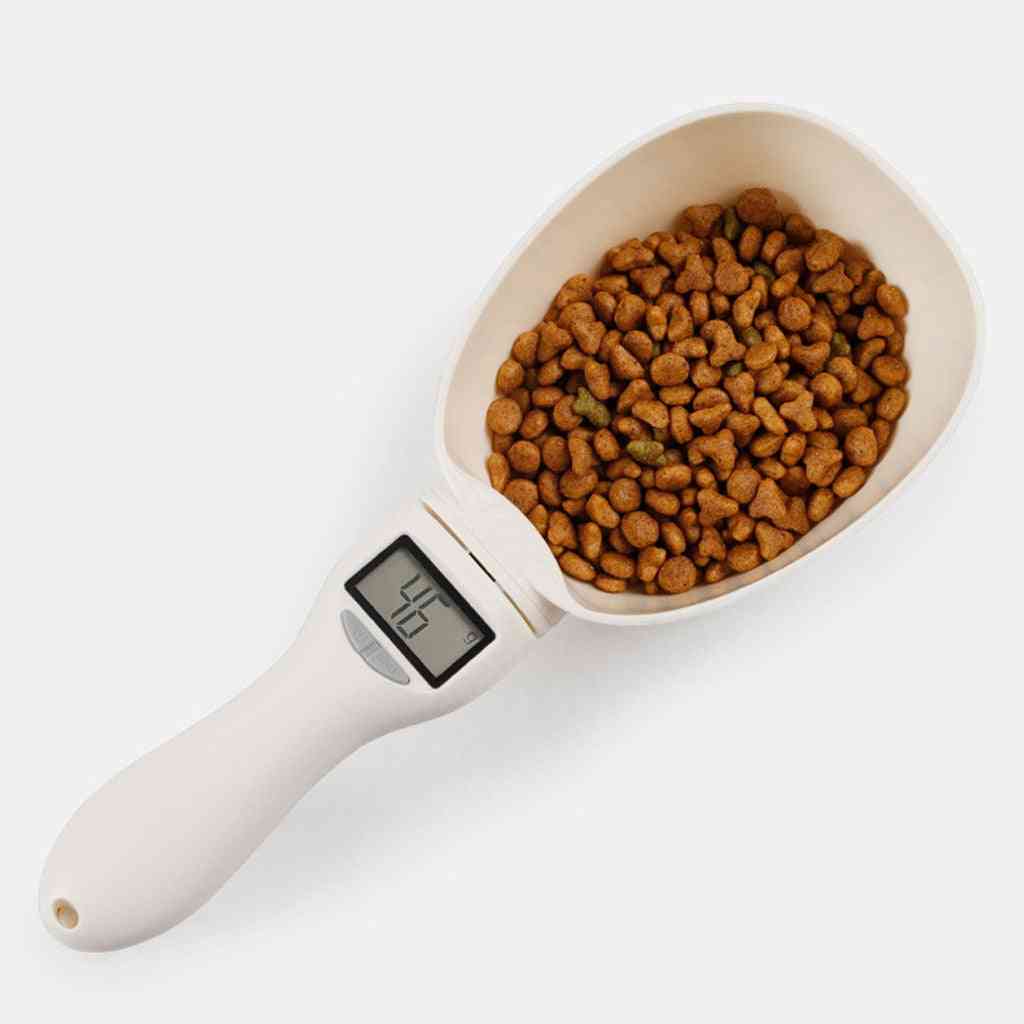 Electronic Led Digital Display, Measuring Feeding Scoop For Pets