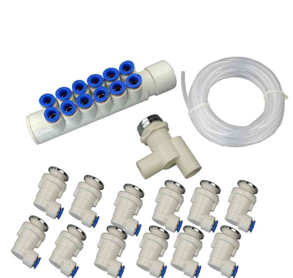 Bath Tub Bubbl System, Fast Connector Jet Manifold, Hose For Spa Hot Tub And Whirpool