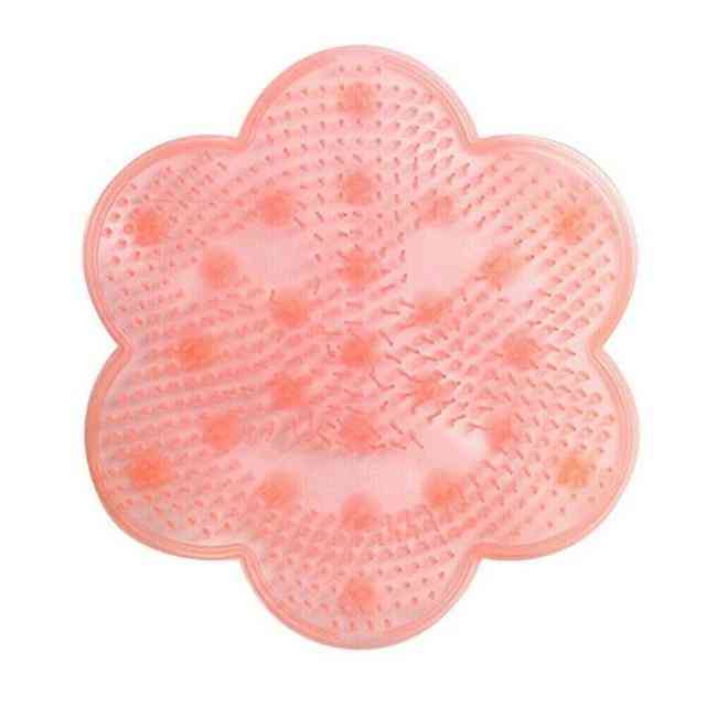 Soft Silicone Suction Cup Bathroom - Remove Skid Cleaning Foot Brush Pad