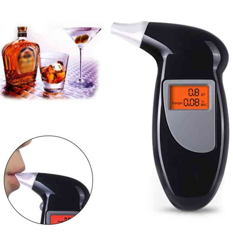 Breathalyser Lcd Screen Alcohol Tester - Self Digital Analyzer Detector