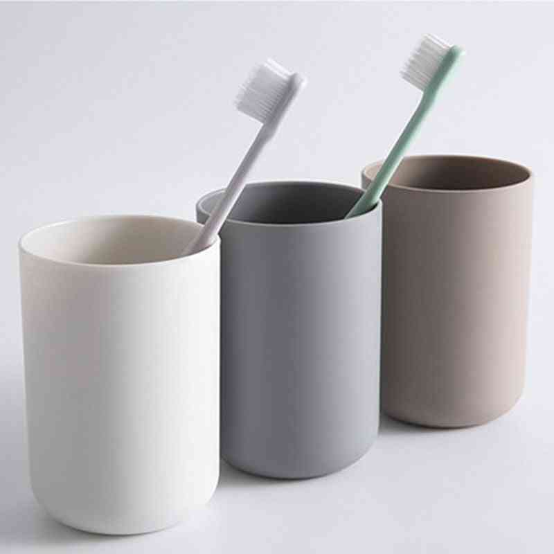 Creative Portable Japanese Style Bathroom Toothbrush Simple Plain Cup