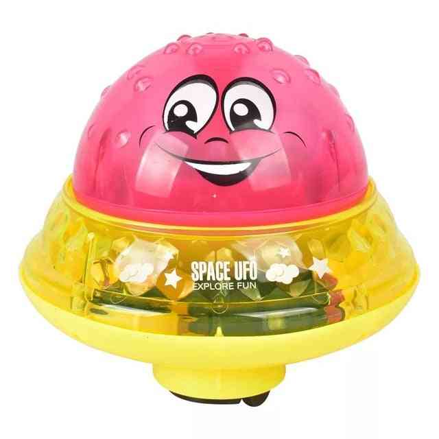 Baby Electric Induction Sprinkler Water Spray Play Ball With Light Music For