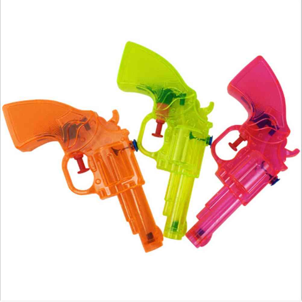Transparentná striekacia vodná pištoľ - letná vonkajšia hračka