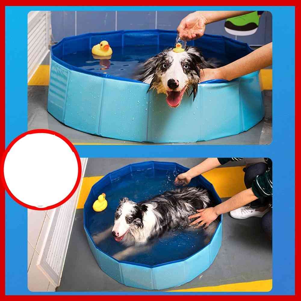 Foldable Collapsible Bathing, Swimming Pool For Dogs Cats Kids