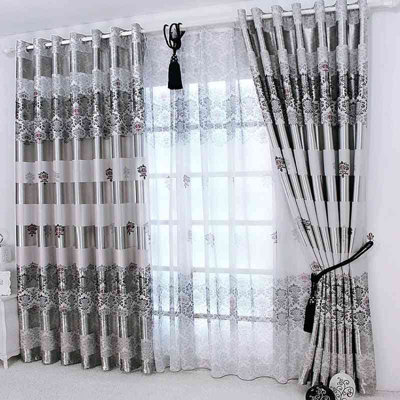 Rideaux pour fenêtres - rideau d'ombrage imprimé noble élégant et moderne - rideau / l100cmxh180cm / crochet