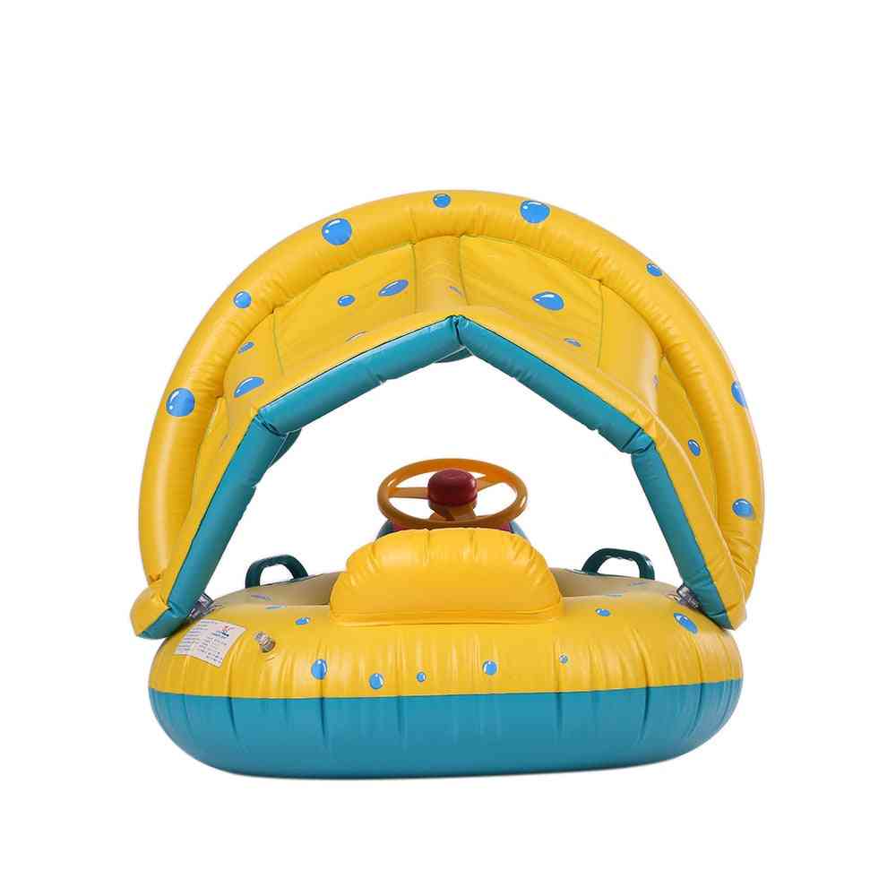 Nadmuchiwany basen dla dzieci, basen z parasolem dla niemowląt i dzieci z PVC - 90 x 25 cm-100018786