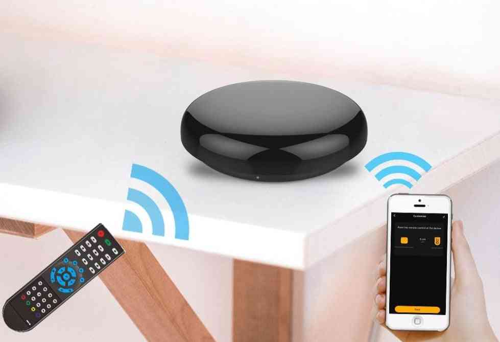 Wifi-ohjainkeskus älykkääseen kotiin langattomalla kaukosäätimellä älykästä elämää käyttämällä Alexa Google -kotiin