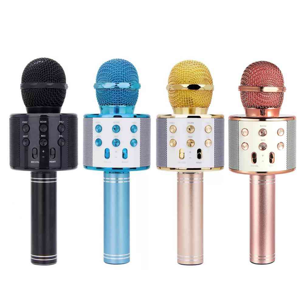 Wireless Bluetooth Karaoke Microphone - Handheld Mic For Kids, Christmas, Musical Stage