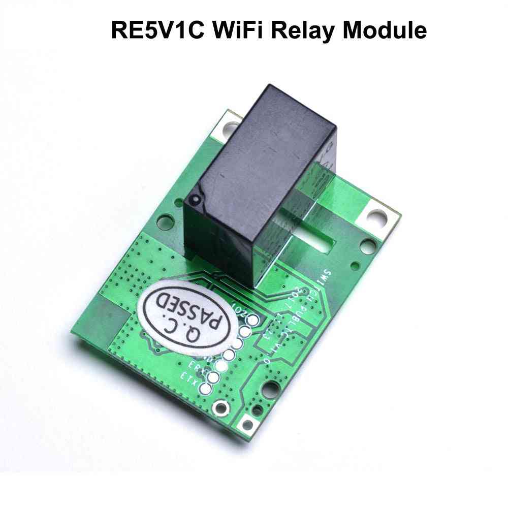 מודול ממסר re5v1c, diy 5v נעילה עצמית מודול מתג wifi -