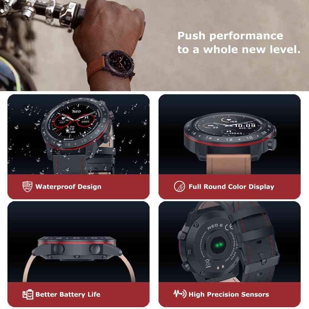 Smartwatch pro zdraví a fitness, vodotěsný / lepší výdrž baterie klasický design a bluetooth 5.0, android / ios