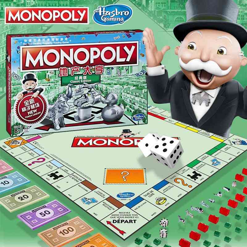Hasbro Monopoly Fast Trade Real Estate Trading Game For Adult- Gaming Merchandise Chinese Version (chinese Version)