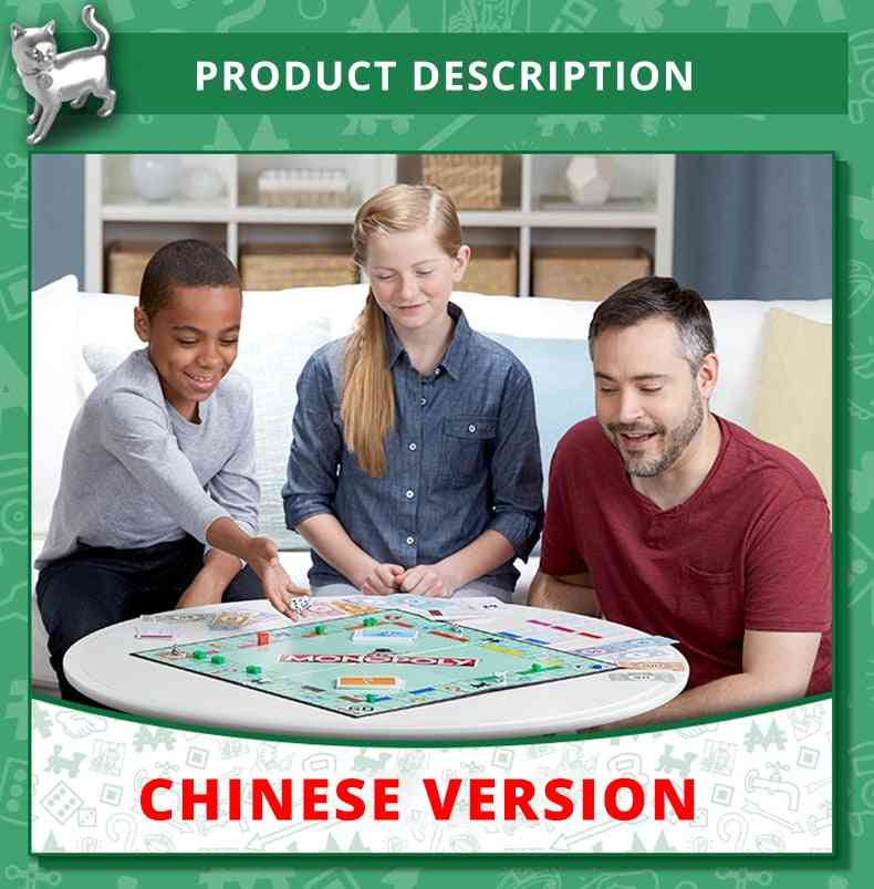 Hasbro monopolie snelle handel onroerend goed handelsspel voor volwassen gaming merchandise chinese versie (chinese versie) -