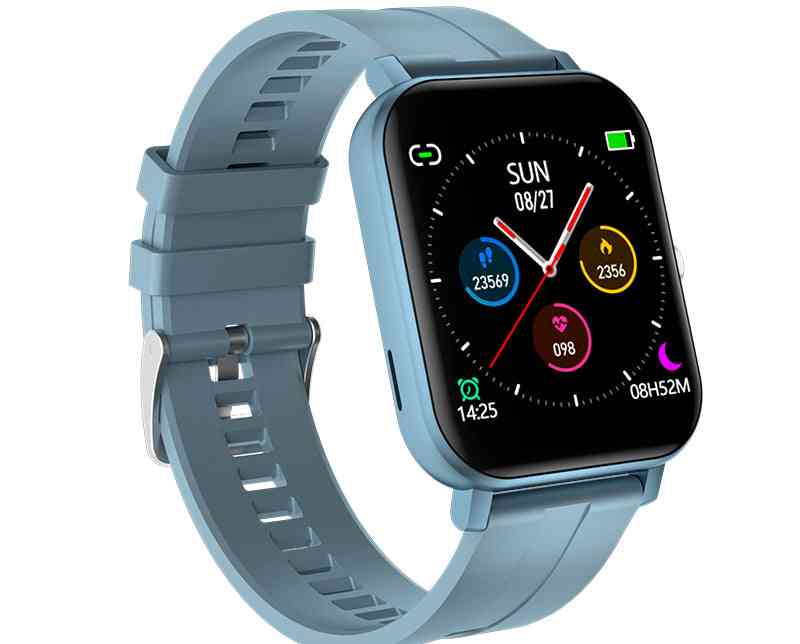 Reloj inteligente a prueba de agua para hombres y mujeres - pulsera deportiva de fitness compatible con android e ios - negro