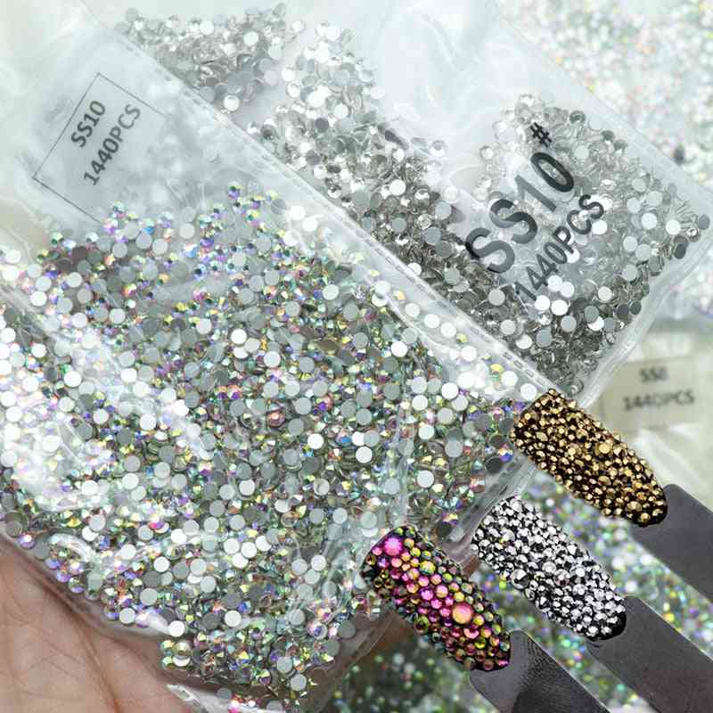 Cristal 3d crystal strass ab piedras, diamantes de imitación, gemas para decoración y diseño de uñas - ab ss3