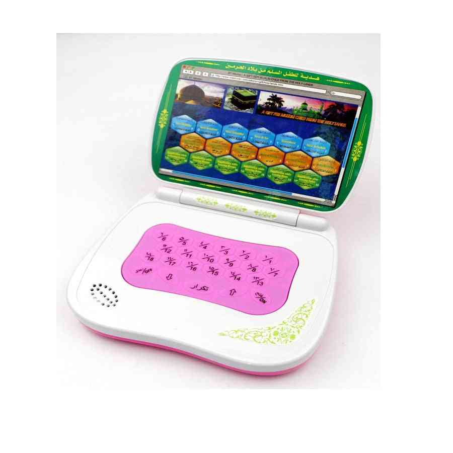 Arabisk sprog mini tabletcomputer legetøj, læringsmaskine med 18 kapitler hellig koran tidligt uddannelsesmæssigt for muslimske børn - bule