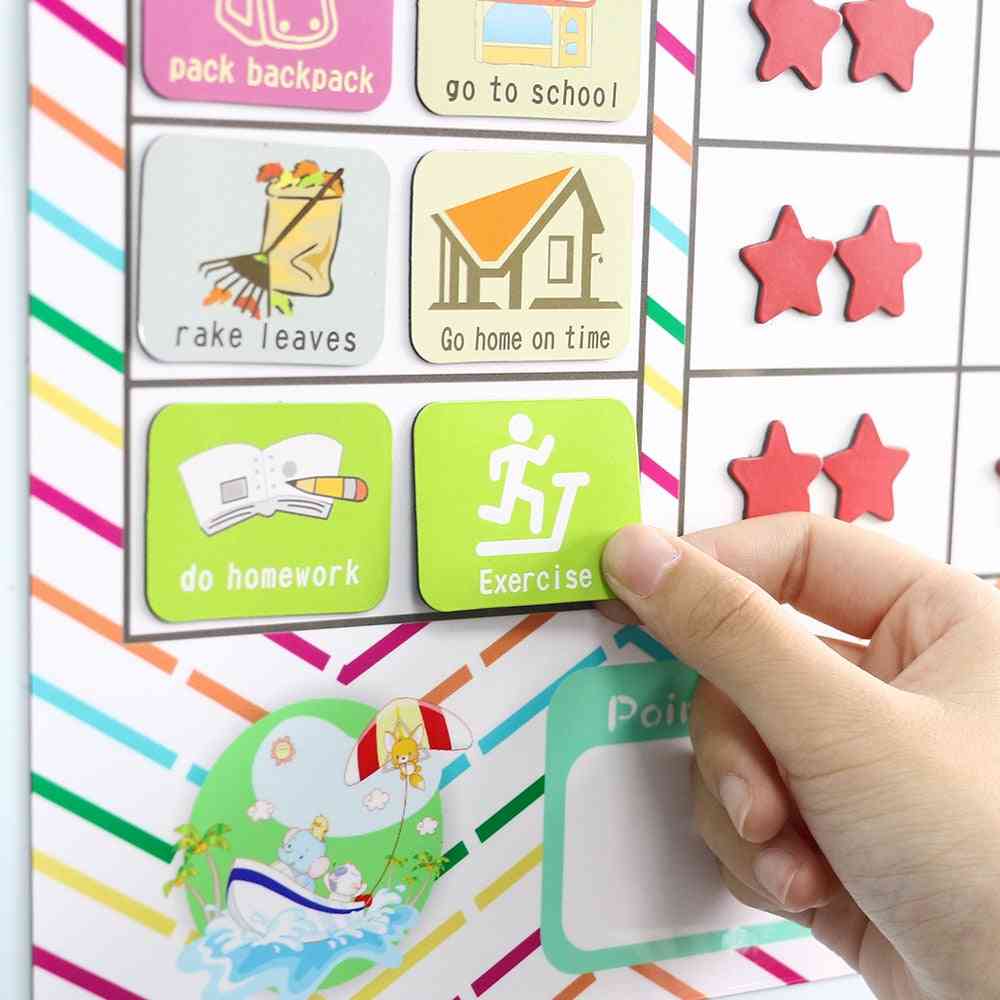 Children Task, Good Habit Magnetic Stickers, Montessori Kids Toy