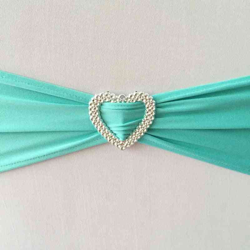 Chair Sash Ribbons With Heart Buckle For Party, Wedding