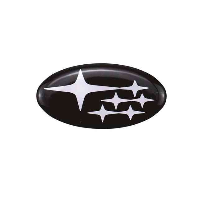 Metall und Bauchmuskeln und andere starre dreidimensionale Autoaufkleber - Airbag-Dekoration mit Lenkradetikett - dunkles Khaki