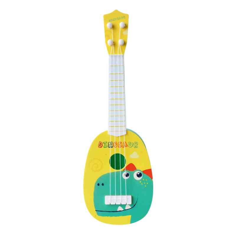 Roliga ukulele musikinstrument gitarr montessori leksaker för barn skolspel, utbildning jul födelsedagspresent - 28cm kiwi