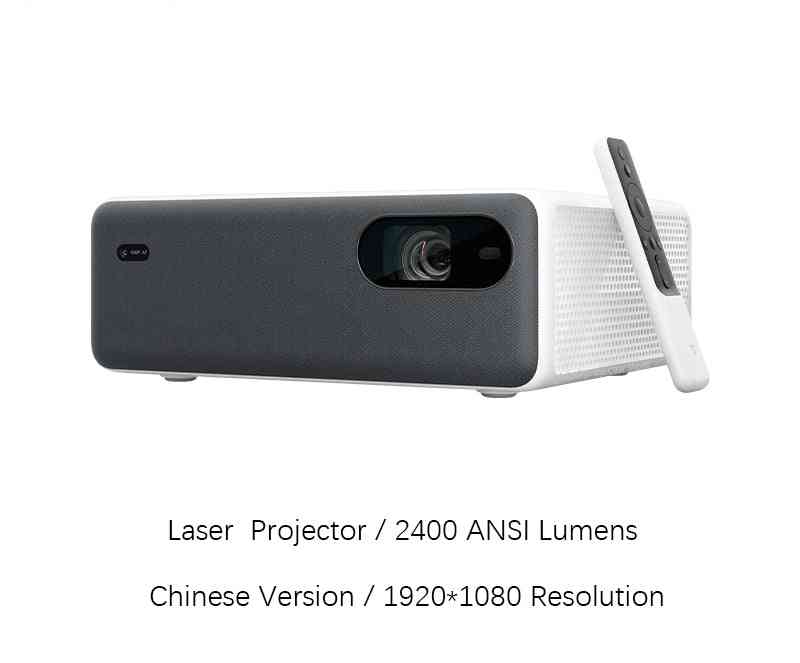 Lézer projektor 1080p full hd 2400 ansi lumens android wifi bluetooth forhome theatre 16gb