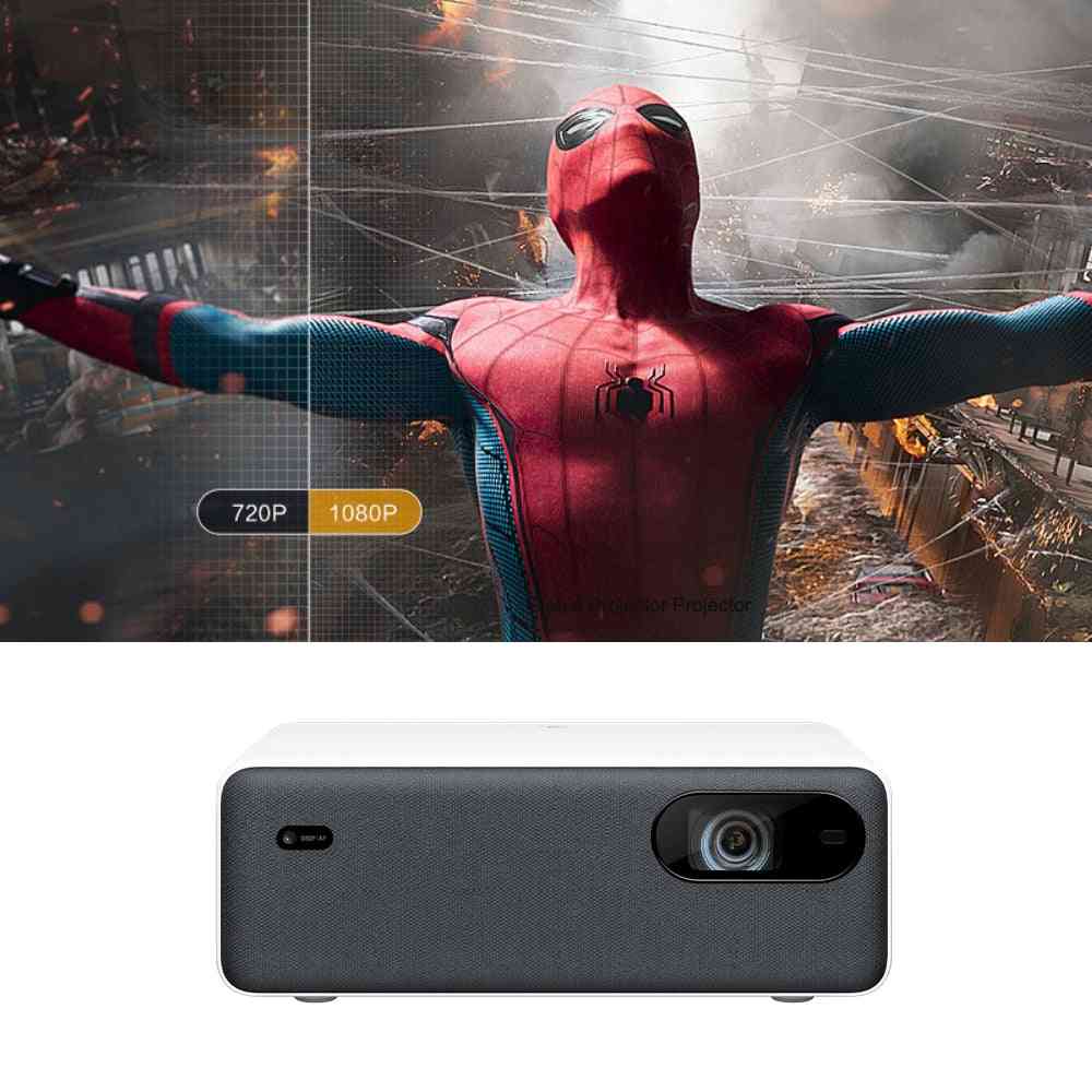 Laserprojektor 1080p Full HD 2400 Ansi Lumen Android WiFi Bluetooth Forhome Theater 16 GB -