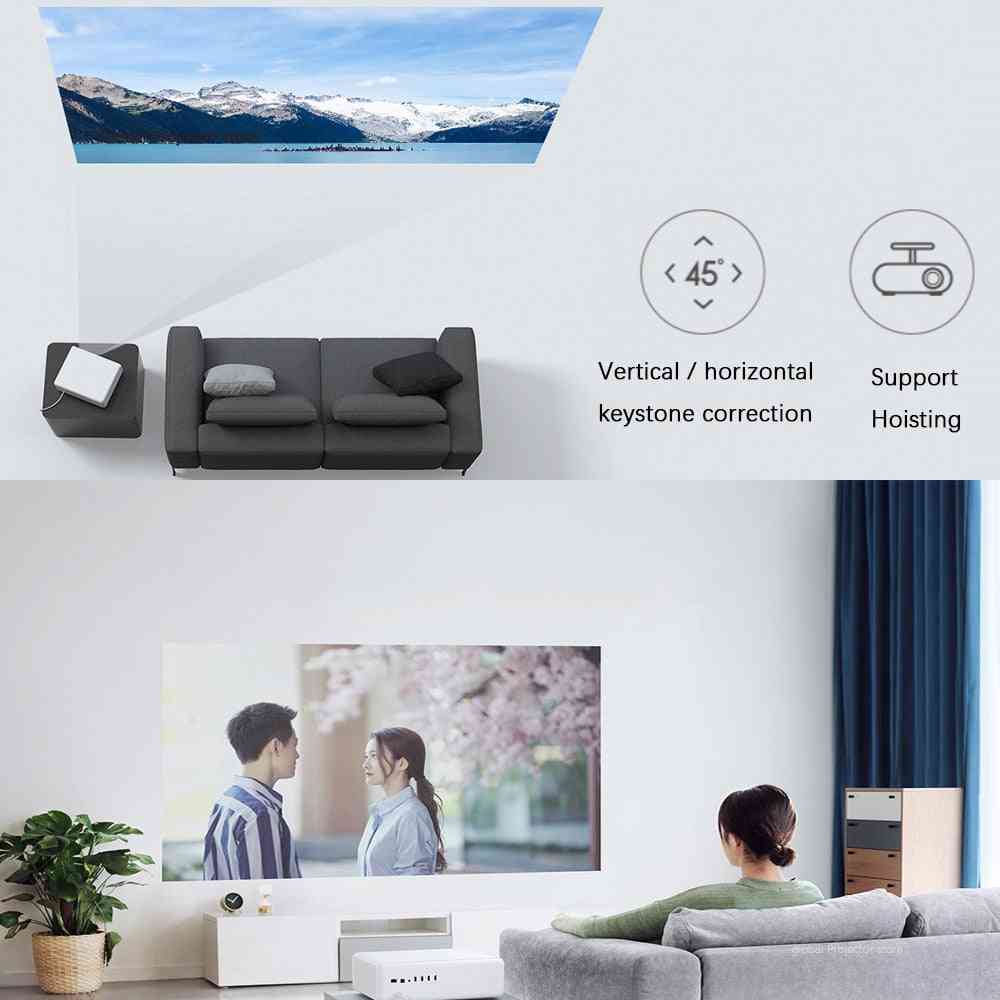 Laserprojector 1080p full hd 2400 ansi lumen android wifi bluetooth voor thuisbioscoop 16 gb -