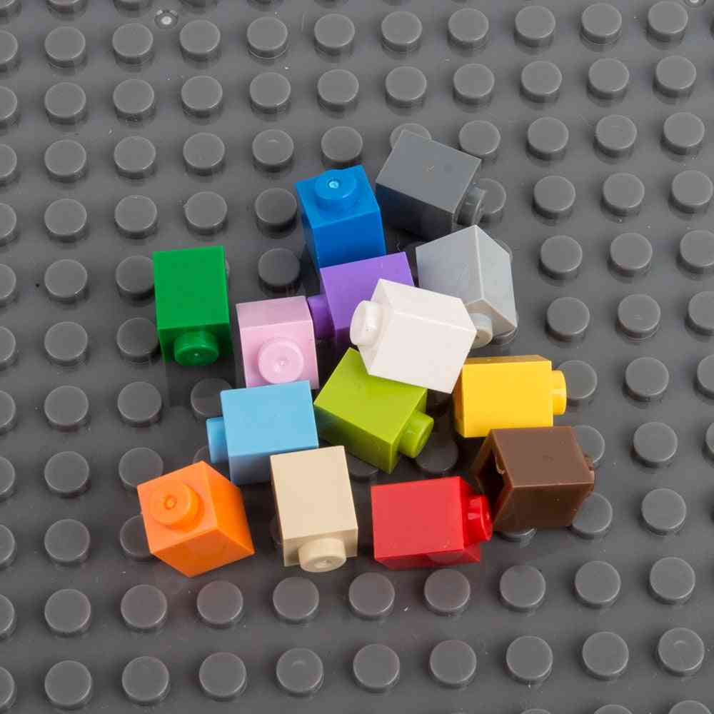 Kleine bouwstenen - diy hoge stenen voor legoss, veelkleurig educatief speelgoed cadeau voor kinderen - zwart-230 stuks