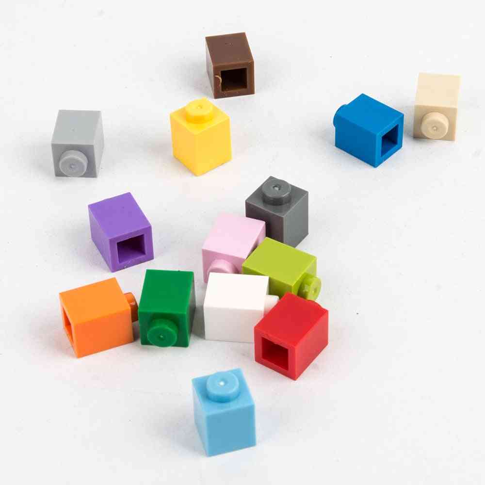 Små byggstenar - diy höga tegelstenar för legoss, mångfärgad pedagogisk leksaksgåva för barn - svart-230st